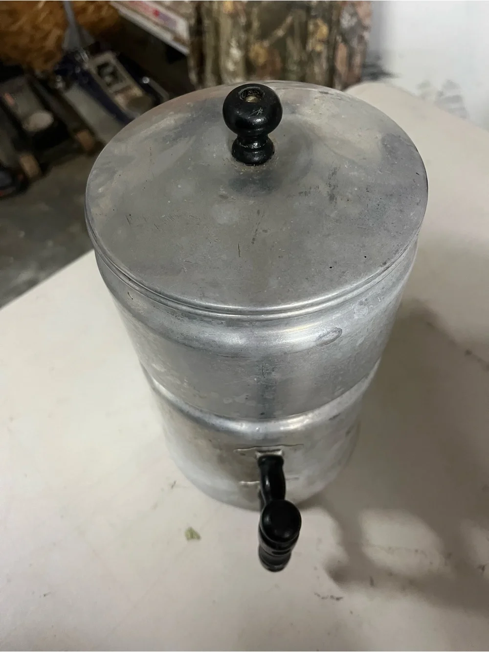Classic Aluminum Stovetop Coffee Percolator - Silver